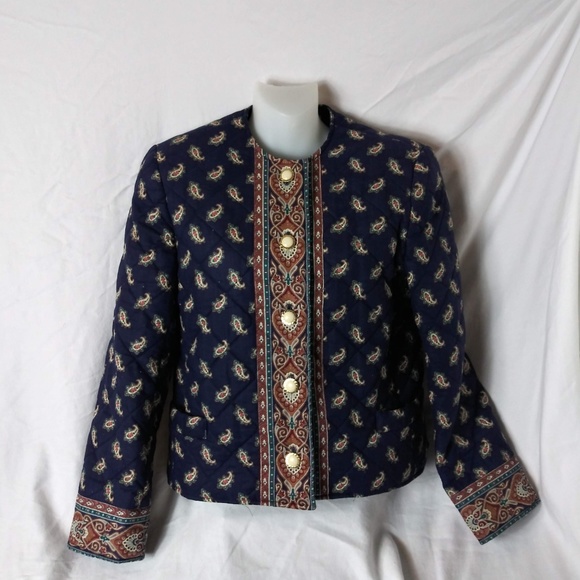 Rare Vintage Vera Bradley Blazer "Navy" Size Small - Picture 8 of 8